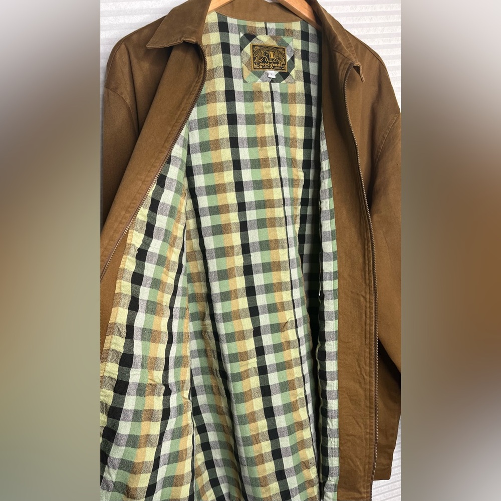 Good Design for Good Deeds Men’s Utility Brown Khaki Jacket Large - Picture 7 of 9